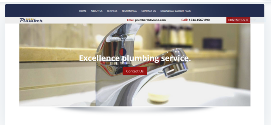 Divi Plumber Layout